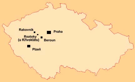 Map of the Czech Republic