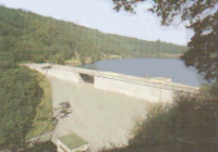 Dam reservoir on the Klava River
