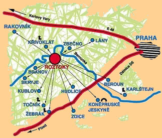 Map of the Czech Republic